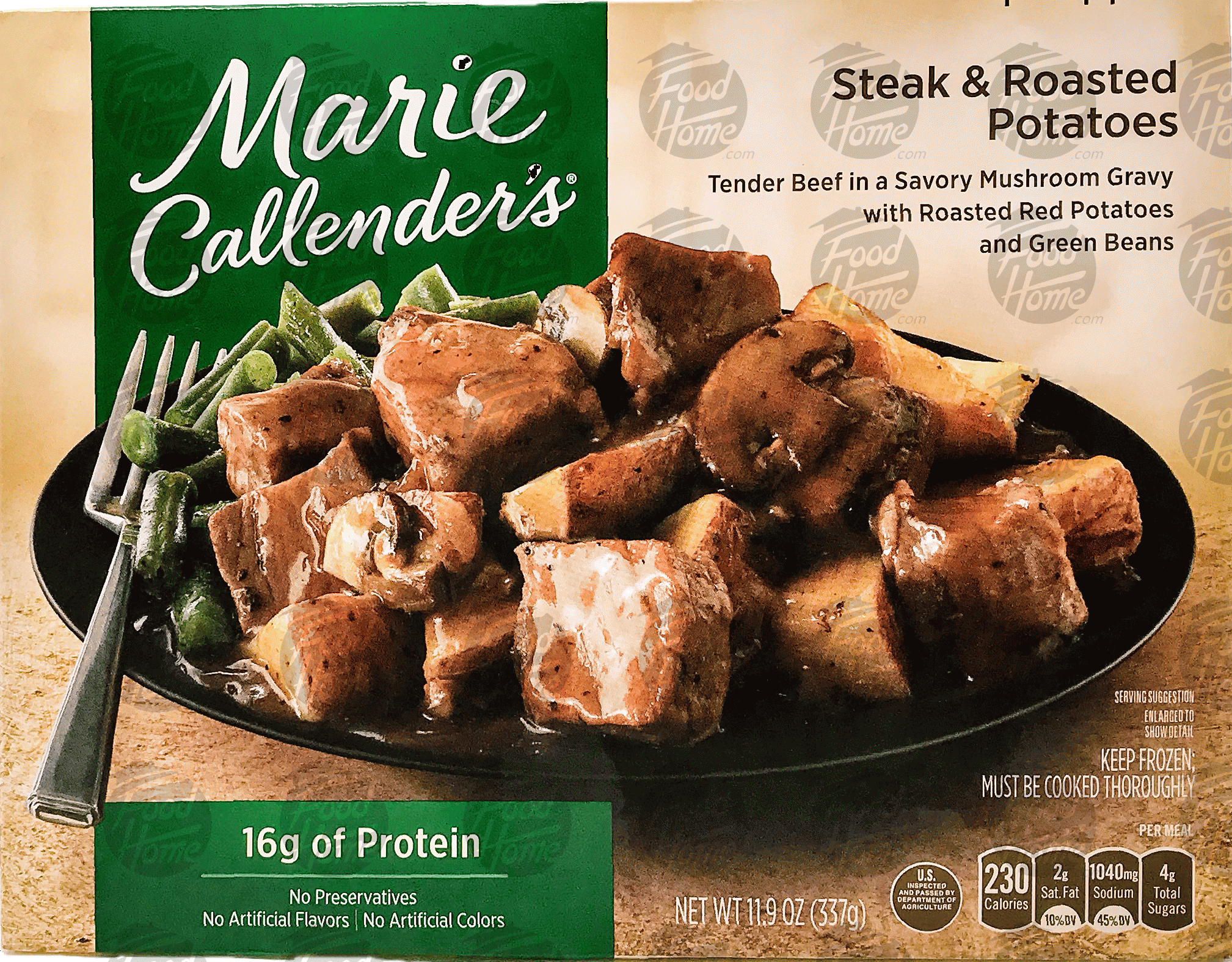 Marie Callender's  steak & roasted potatoes with roasted red potatoes and green beans Full-Size Picture